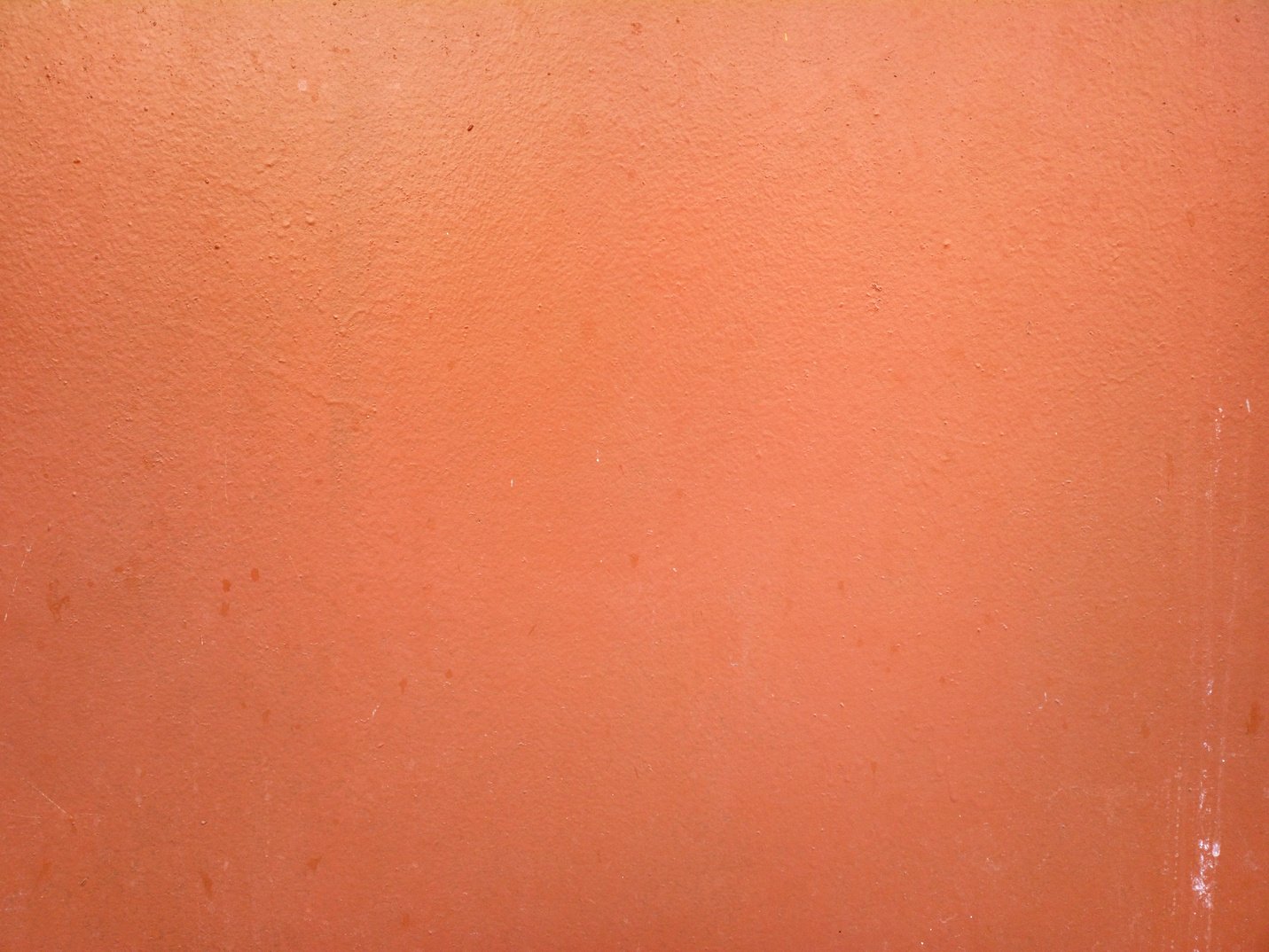 Wall of peach color.